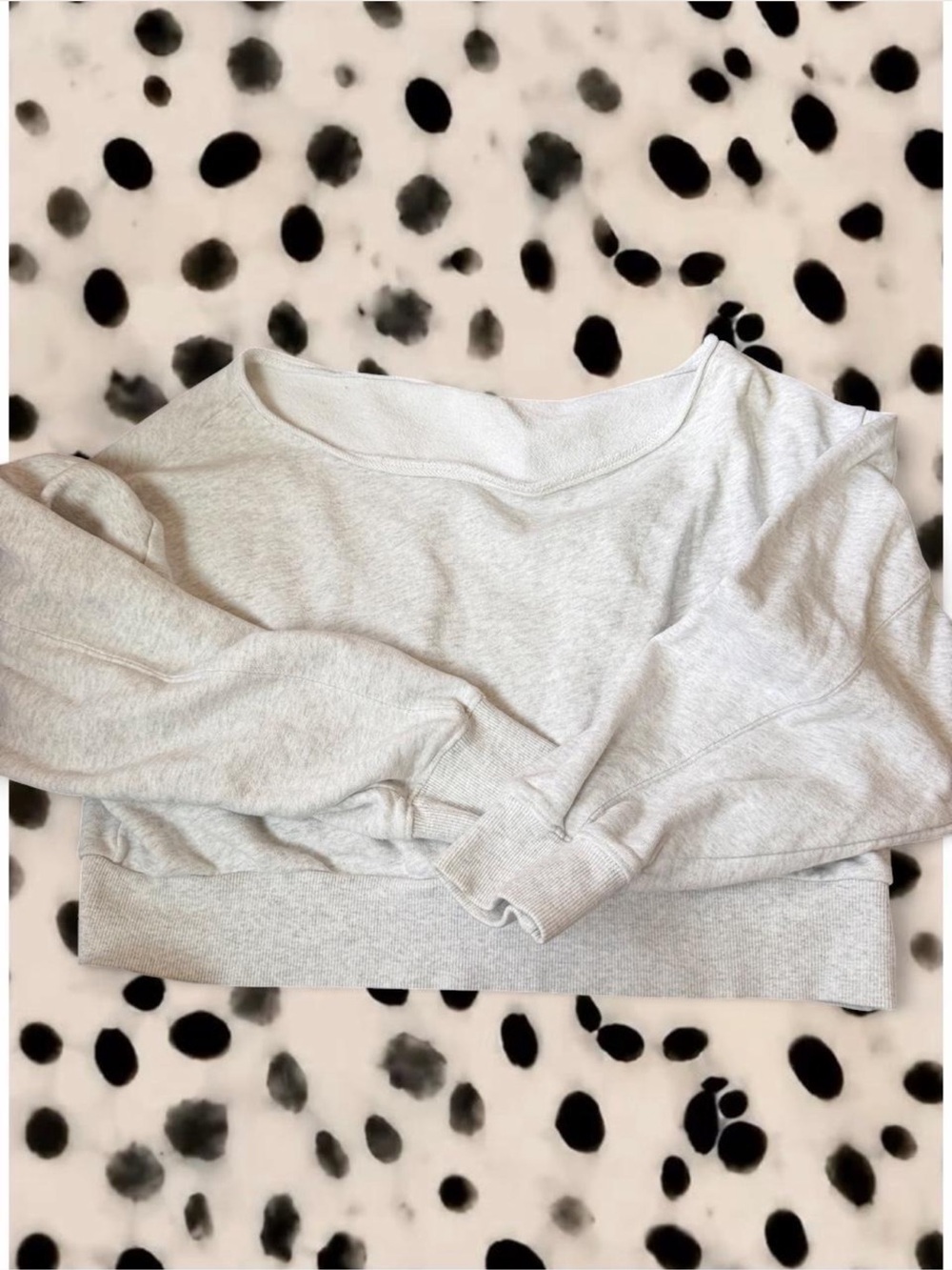 Garage Light Gray Scoop Neck Crewneck Sweater